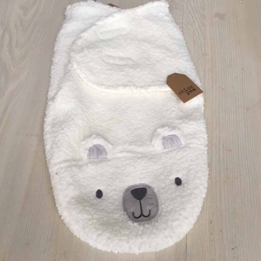Fuzzy Baby Swaddle (0-3 months). Brand New